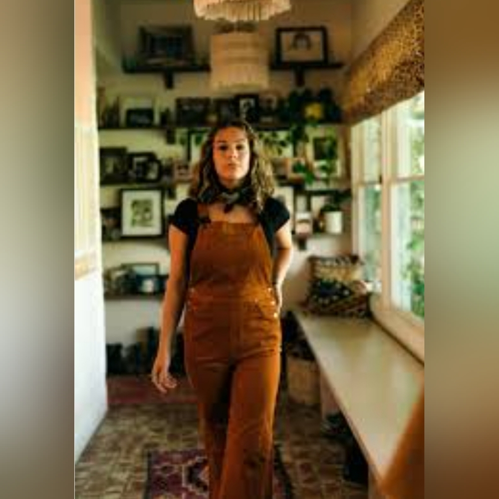 Age of Aquarius Cord Overall Tan - Picture 3 of 13